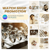 70 Watch Shop Promotion Canva Templates